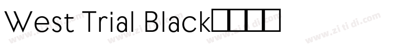 West Trial Black字体转换